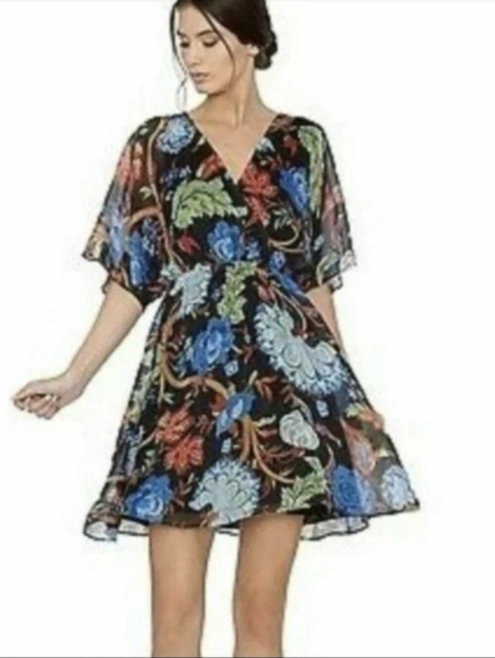Alice + Olivia Cay Floral Dress.